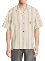 Dodson Striped Cotton Camp Shirt