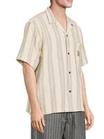 Dodson Striped Cotton Camp Shirt