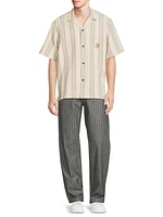 Dodson Striped Cotton Camp Shirt