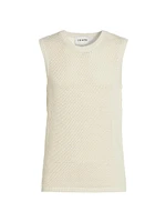 Cotton-Silk Sweater Tank Top