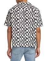 Vintage Print Camp Shirt