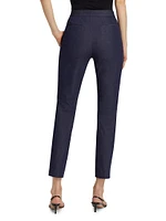 Cotton-Blend Skinny Crop Pants