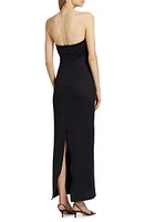 Twisted Strapless Gown