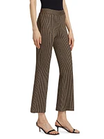 Houndstooth Flare Crop Pants