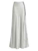 Bias Silk Maxi Skirt