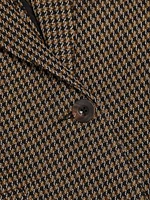 Houndstooth Peak Lapel Blazer