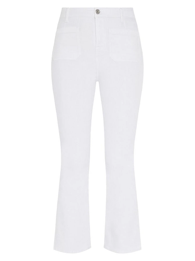 Love Again Mid-Rise Stretch Flare Crop Jeans