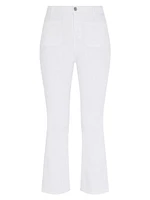 Love Again Mid-Rise Stretch Flare Crop Jeans