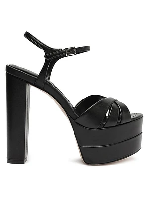 Keefa High 152MM Leather Platform Sandals