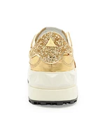 St Bold Metallic Leather Sneakers
