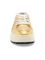 St Bold Metallic Leather Sneakers