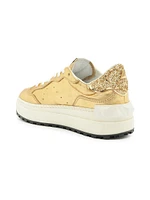 St Bold Metallic Leather Sneakers