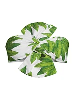 Palm Fan Bandeau Bikini Top