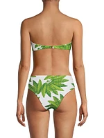 Palm Fan Bandeau Bikini Top