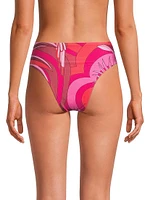 Endless Summer Abstract High-Rise Bikini Bottoms