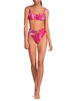 Endless Summer Abstract High-Rise Bikini Bottoms