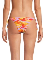 Painted Fishes Side-Tie Bikini Bottom