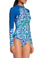 Nayte Floral Zip Rashguard