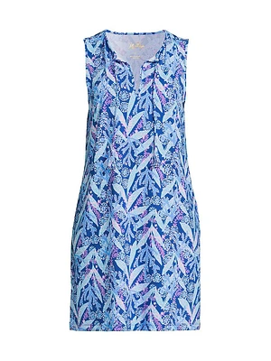 Johana Botanical Sleeveless Cover-Up