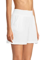 Portor Cotton Cover-Up Shorts