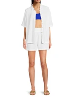 Portor Cotton Cover-Up Shorts