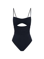 Ruched Cut-Out One-Piece Swimsuit