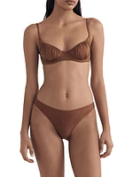 Ruched Balconette Bikini Top