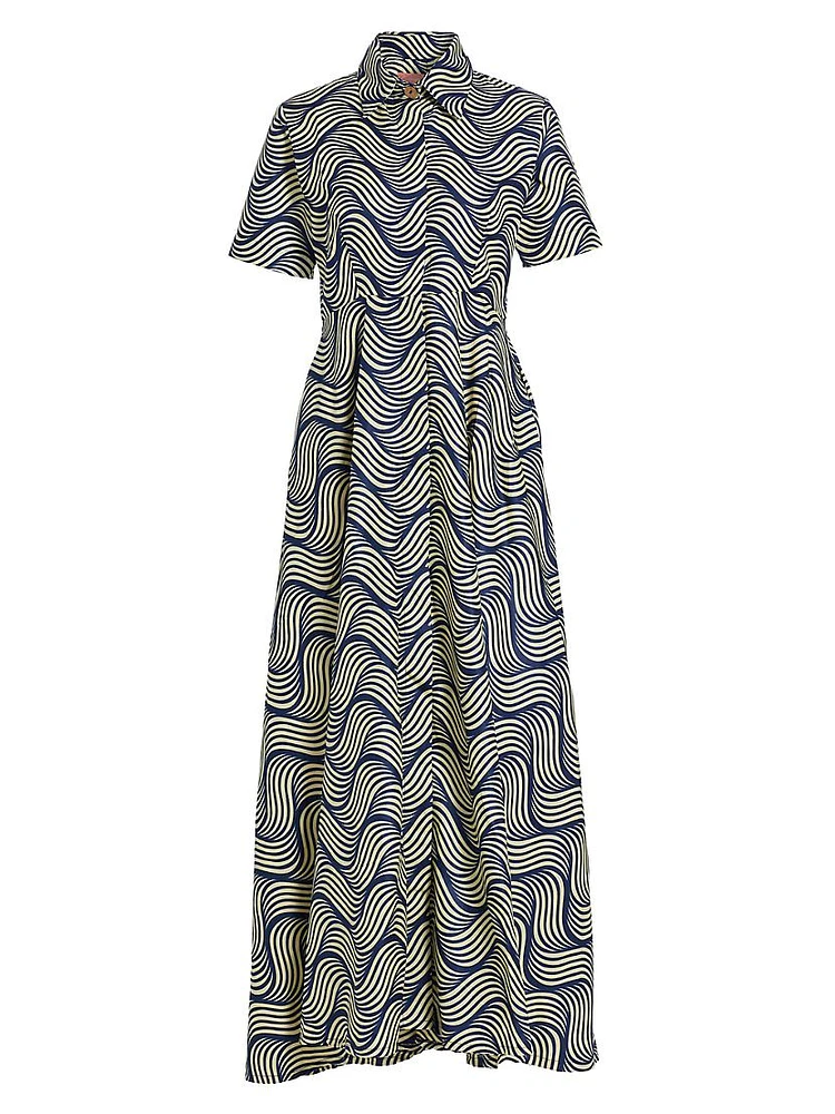 Feyi Printed Cotton Maxi Dress