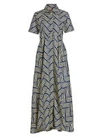 Feyi Printed Cotton Maxi Dress