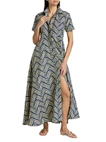 Feyi Printed Cotton Maxi Dress