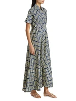 Feyi Printed Cotton Maxi Dress