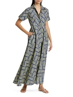 Feyi Printed Cotton Maxi Dress