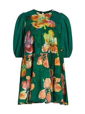 Simi Floral Cotton Minidress