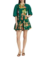 Simi Floral Cotton Minidress