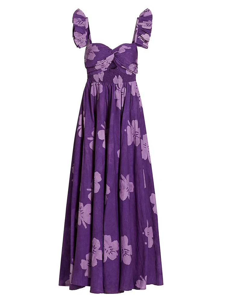 Ibukun Ruffled Floral Maxi Dress