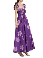 Ibukun Ruffled Floral Maxi Dress