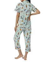 Circus Ring Crop Short-Sleeve Pajamas