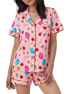 Sweet Treats Boxer Short-Sleeve Pajamas