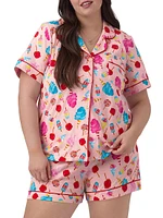 Sweet Treats Boxer Short-Sleeve Pajamas