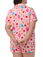 Sweet Treats Boxer Short-Sleeve Pajamas