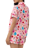 Sweet Treats Boxer Short-Sleeve Pajamas