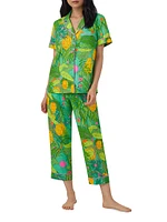 Going Bananas Crop Short-Sleeve Pajamas