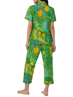 Going Bananas Crop Short-Sleeve Pajamas