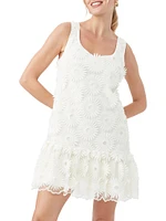 Anzu Daisy Lace Shift Minidress