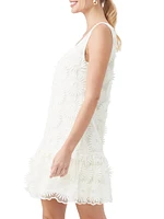 Anzu Daisy Lace Shift Minidress