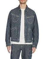 Denim Weave Trucker Jacket