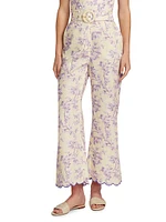 Halliday Floral Linen Pants