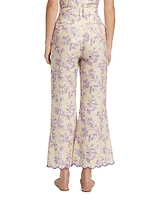 Halliday Floral Linen Pants