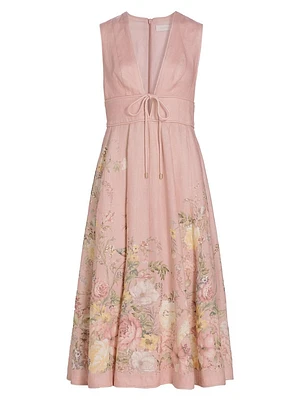 Waverly Plunge Midi-Dress