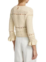 Waverly Crochet Crewneck Top